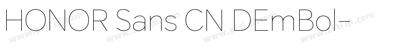 HONOR Sans CN DEmBol字体转换